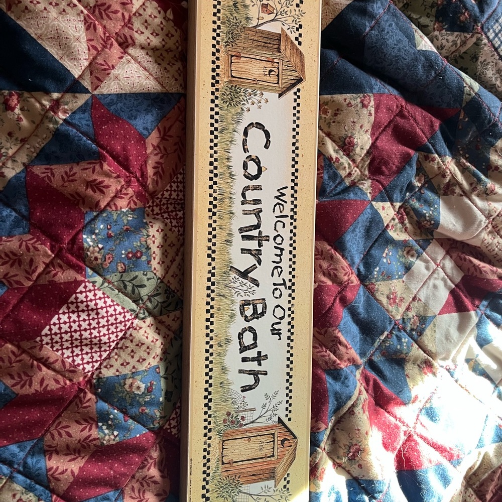 Wooden sign